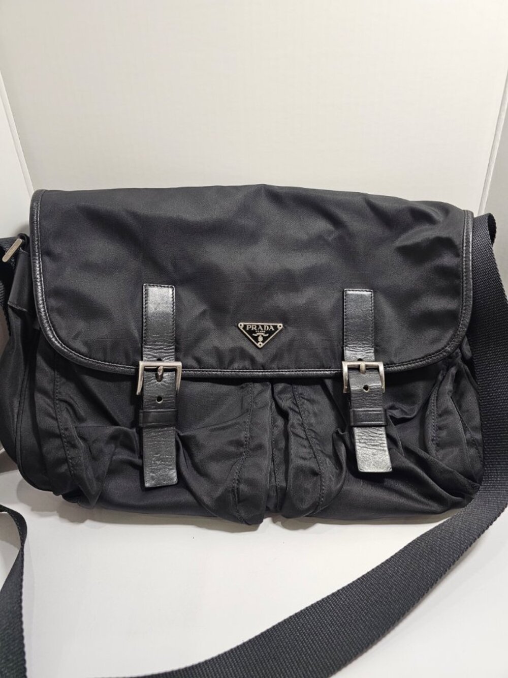 Authentic Prada BT0171 Vela Sport Nylon Messenger Bag – Nero (Black)